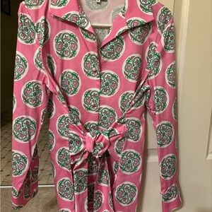 Patty Kim Pink and Green Blouse